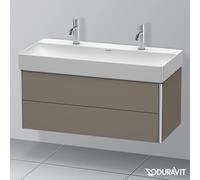Duravit Meuble sous-lavabo XSquare XS416309090 98,4x39,7x46 cm 2 tiroirs gris mat