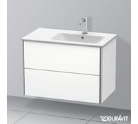 Duravit Meuble sous Duravit XSquare XS417701818 81x56x47,8cm, 2 tiroirs, lavabo à droite, blanc mat