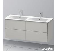 Duravit Meuble sous-lavabo XSquare XS417500707 128×56×47,8 cm 4 tiroirs Gris béton mat