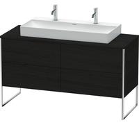 Duravit XSquare Meuble sous-vasque sur console au sol, 4 tiroirs, 1400x778x548mm, XS4925M1616, Couleur: Décor chêne noir