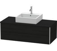 Duravit XSquare Meuble sous-vasque sur console suspendu, 2 tiroirs, 1200x400x548mm, XS491201616, Couleur: Décor chêne noir