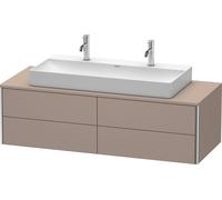Meuble Double Vasque Duravit XSquare Basalte Mat 400x1400x548mm XS4915M4343