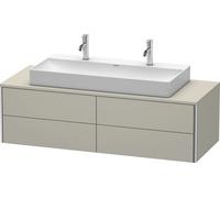 Duravit XSquare Duravit XS4915M6060 140x40x54.8cm, 4 tiroirs, Taupe satiné mat
