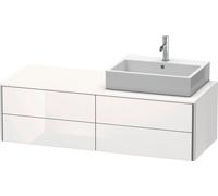 Duravit XSquare Duravit XS4913R2222 140x40x54,8cm, 4 tiroirs, droite, blanc brillant