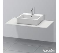 Duravit Console XSquare XS060E03636 100 x 55 cm avec découpe 2000 finition satinée blanche