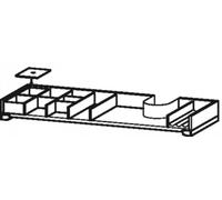 Duravit XSquare système d'aménagement pour largeurs de caisson 101,0 cm, y compris découpe pour siphon, UV978907878, Couleur: érable massif