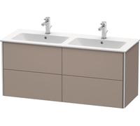 Duravit XSquare Vanity unit à suspension murale 128,0 x 47,8 cm, 4 tiroirs, pour lavabo ME by Starck 233613, XS417504343, Couleur: Décor basalte mat