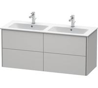 Duravit XSquare Vanity unit à suspension murale 128,0 x 47,8 cm, 4 tiroirs, pour lavabo ME by Starck 233613, XS417503939, Couleur: Laque mate en soie Nordic White