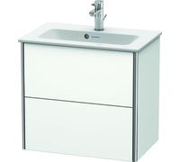 Duravit XSquare Vanity unit Compact mural 61,0x38,8 cm, 2 tiroirs, pour lavabo ME by Starck 234263, XS416501010, Couleur: Laque haute brillance Abricot Pearl