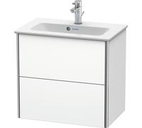 Duravit XSquare Vanity unit Compact mural 61,0x38,8 cm, 2 tiroirs, pour lavabo ME by Starck 234263, XS416501818, Couleur: Décor blanc mat