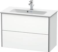 Duravit XSquare Vanity unit Compact mural 81,0x38,8 cm, 2 tiroirs, pour lavabo ME by Starck 234283, XS416601010, Couleur: Laque haute brillance Abricot Pearl
