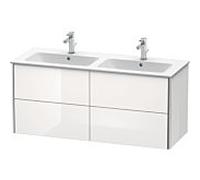 Duravit XSquare vasque XS417503939 128x56x47,8cm, 4 tiroirs, Nordic blanc satiné