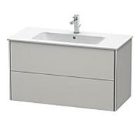 Duravit XSquare XS417300707 101x56x47.8cm, 2 tiroirs, gris béton mat