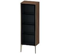 Duravit XViu XV1368 Armoire mi-haute avec porte vitrÃ©e, verticale, articulÃ©e Ã droite, 500x360 mm, hauteur 1330 mm, Couleur (avant/corps): champagne mat/noisette foncÃ© - XV1368RB121