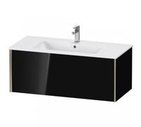 Duravit XViu 4027 Meuble sous-lavabo suspendu, 1 extension, pour lavabo ME by Starck 233610, 1010x480 mm, XV40270B140, Couleur: champagne mat/noir brillant brillant