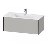 Duravit XViu 4027 Meuble sous-lavabo suspendu, 1 extension, pour lavabo ME by Starck 233610, 1010x480 mm, XV40270B207, Couleur: noir mat / béton gris mat gris mat