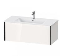 Duravit XViu 4027 Meuble sous-lavabo suspendu, 1 extension, pour lavabo ME by Starck 233610, 1010x480 mm, XV40270B222, Couleur: noir mat/blanc brillant.