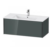 Duravit XViu 4027 Meuble sous-lavabo suspendu, 1 extension, pour lavabo ME by Starck 233610, 1010x480 mm, XV40270B238, Couleur: noir mat/gris dolomiti hgl