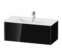 Duravit XViu 4027 Meuble sous-lavabo suspendu, 1 extension, pour lavabo ME by Starck 233610, 1010x480 mm, XV40270B240, Couleur: noir mat / noir brillant