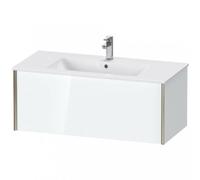 Duravit XViu 4027 Meuble sous-lavabo suspendu, 1 extension, pour lavabo ME by Starck 233610, 1010x480 mm, XV40270B185, Couleur: champagne mat/blanc hgl.