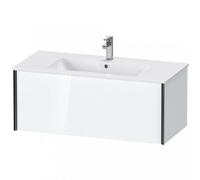 Duravit XViu 4027 Meuble sous-lavabo suspendu, 1 extension, pour lavabo ME by Starck 233610, 1010x480 mm, XV40270B285, Couleur: noir mat/blanc hgl.