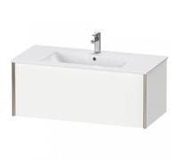 Duravit XViu 4027 Meuble sous-lavabo suspendu, 1 extension, pour lavabo ME by Starck 233610, 1010x480 mm, XV40270B112, Couleur: champagne mat / chêne brossé