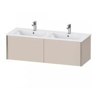Duravit XViu 4029 Meuble sous-lavabo suspendu, 2 tiroirs, pour lavabo double ME by Starck 233613, 1280x480 mm, XV40290B191, Couleur: champagne mat/taupe