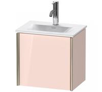Duravit XViu 4030 Meuble sous-lavabo suspendu, 1 charnière de porte à gauche, pour meuble sous-lavabo Viu 073345, 430x310 mm, XV4030LB110, Couleur: champagne mat/abricot pearl hgl.