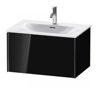 Duravit XViu 4033 Meuble sous-lavabo suspendu, 1 tiroir, pour meuble sous-lavabo Viu 234473, 710x480 mm, XV40330B240, Couleur: noir mat / noir brillant
