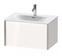 Duravit XViu 4033 Meuble sous-lavabo suspendu, 1 tiroir, pour meuble sous-lavabo Viu 234473, 710x480 mm, XV40330B122, Couleur: champagne mat/blanc brillant.