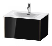 Duravit XViu 4033 Meuble sous-lavabo suspendu, 1 tiroir, pour meuble sous-lavabo Viu 234473, 710x480 mm, XV40330B140, Couleur: champagne mat/noir brillant brillant