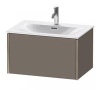 Duravit XViu 4033 Meuble sous-lavabo suspendu, 1 tiroir, pour meuble sous-lavabo Viu 234473, 710x480 mm, XV40330B190, Couleur: champagne mat/gris chiné gris sm.