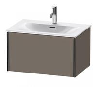 Duravit XViu 4033 Meuble sous-lavabo suspendu, 1 tiroir, pour meuble sous-lavabo Viu 234473, 710x480 mm, XV40330B290, Couleur: noir mat/gris foncé gris sm.