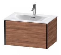 Duravit XViu 4033 Meuble sous-lavabo suspendu, 1 tiroir, pour meuble sous-lavabo Viu 234473, 710x480 mm, XV40330B279, Couleur: noir mat/noyer naturel