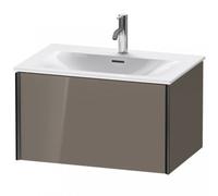 Duravit XViu 4033 Meuble sous-lavabo suspendu, 1 tiroir, pour meuble sous-lavabo Viu 234473, 710x480 mm, XV40330B289, Couleur: noir mat/gris fluo gris hgl.