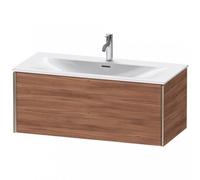 Duravit XViu 4035 Meuble sous-lavabo suspendu, 1 tiroir, pour lavabo Viu 234410, 1010x480 mm, XV40350B179, Couleur: champagne mat/noix de Grenoble naturel