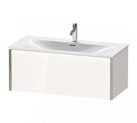 Duravit XViu 4035 Meuble sous-lavabo suspendu, 1 tiroir, pour lavabo Viu 234410, 1010x480 mm, XV40350B185, Couleur: champagne mat/blanc hgl.