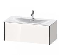 Duravit XViu 4035 Meuble sous-lavabo suspendu, 1 tiroir, pour lavabo Viu 234410, 1010x480 mm, XV40350B285, Couleur: noir mat/blanc hgl.