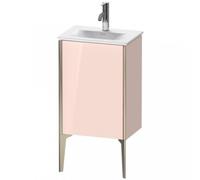 Duravit XViu 4068 Meuble sous-lavabo vertical, 1 butée de porte à gauche, pour meuble sous-lavabo Viu 073345, 430x310 mm, XV4068LB110, Couleur: champagne mat/abricot pearl hgl.