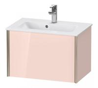 Duravit XViu 4078 Meuble sous-lavabo suspendu Compact, 1 tiroir, pour lavabo ME by Starck 234263, 610x390 mm, XV40780B110, Couleur: champagne mat/abricot pearl hgl.