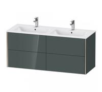 Duravit XViu 4129 Meuble sous-lavabo suspendu, 4 tiroirs, pour lavabo double ME by Starck 233613, 1280x480 mm, XV41290B138, Couleur: champagne mat/dolomiti gris hgl