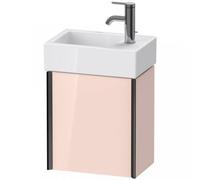Duravit XViu 4230L Meuble sous-lavabo suspendu, 1 porte pivotante à gauche, pour lavabo Vero Air 072438, 364x234 mm, XV4230LB210, Couleur: noir mat/abricot pearl hgl.