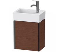 Duravit XViu 4230L Meuble sous-lavabo suspendu, 1 porte pivotante à gauche, pour lavabo Vero Air 072438, 364x234 mm, XV4230LB213, Couleur: noyer noir mat/noyer d'Amérique