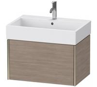 Duravit XViu 4235 Meuble sous-lavabo suspendu, 1 tiroir, pour meuble sous-lavabo Vero Air 235070, 684x454 mm, XV42350B131, Couleur: champagne mat/argent pin argenté