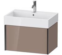 Duravit XViu 4235 Meuble sous-lavabo suspendu, 1 tiroir, pour meuble sous-lavabo Vero Air 235070, 684x454 mm, XV42350B286, Couleur: noir mat/cappuccino hgl.