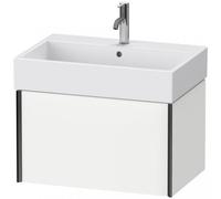 Duravit XViu 4235 Meuble sous-lavabo suspendu, 1 tiroir, pour meuble sous-lavabo Vero Air 235070, 684x454 mm, XV42350B218, Couleur: noir mat/blanc mat/blanc mat