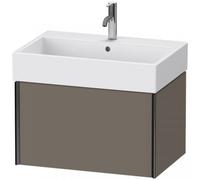 Duravit XViu 4235 Meuble sous-lavabo suspendu, 1 tiroir, pour meuble sous-lavabo Vero Air 235070, 684x454 mm, XV42350B290, Couleur: noir mat/gris foncé gris sm.