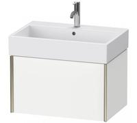 Duravit XViu 4235 Meuble sous-lavabo suspendu, 1 tiroir, pour meuble sous-lavabo Vero Air 235070, 684x454 mm, XV42350B118, Couleur: blanc mat/champagne matt