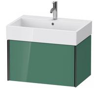 Duravit XViu 4235 Meuble sous-lavabo suspendu, 1 tiroir, pour meuble sous-lavabo Vero Air 235070, 684x454 mm, XV42350B203, Couleur: noir mat/jade brillant brillant