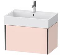Duravit XViu 4235 Meuble sous-lavabo suspendu, 1 tiroir, pour meuble sous-lavabo Vero Air 235070, 684x454 mm, XV42350B220, Couleur: noir mat/abricot perle sm.